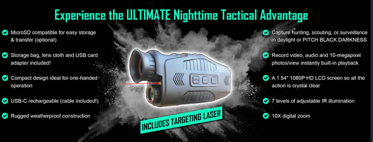 Raven IR Monoscope Reviews | MCG Tactical Night Vision Binoculars